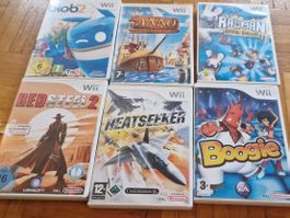 Wii Spiele Sammlung 6 Stk.
