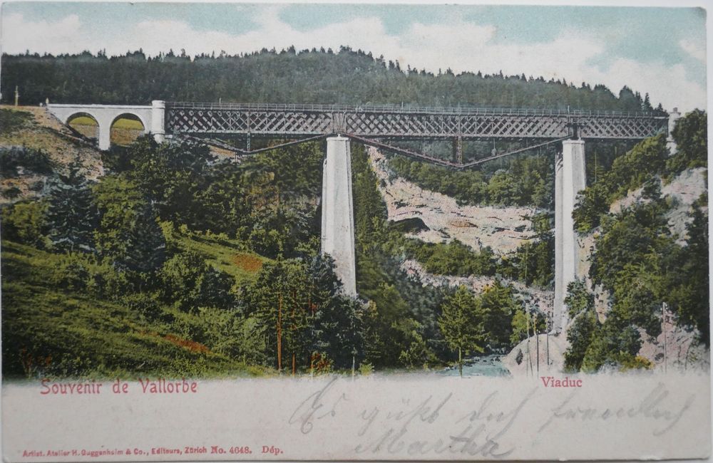 Postkarte 1903 Souvenir de Vallorbe Viaduc | Kaufen auf Ricardo