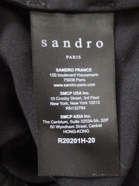 Sandro Kleider: SANDRO - Plissee Wrapover Kleid Schwarz Gr. 36 D – Gebraucht aus Wetzikon ZH von icewear 8