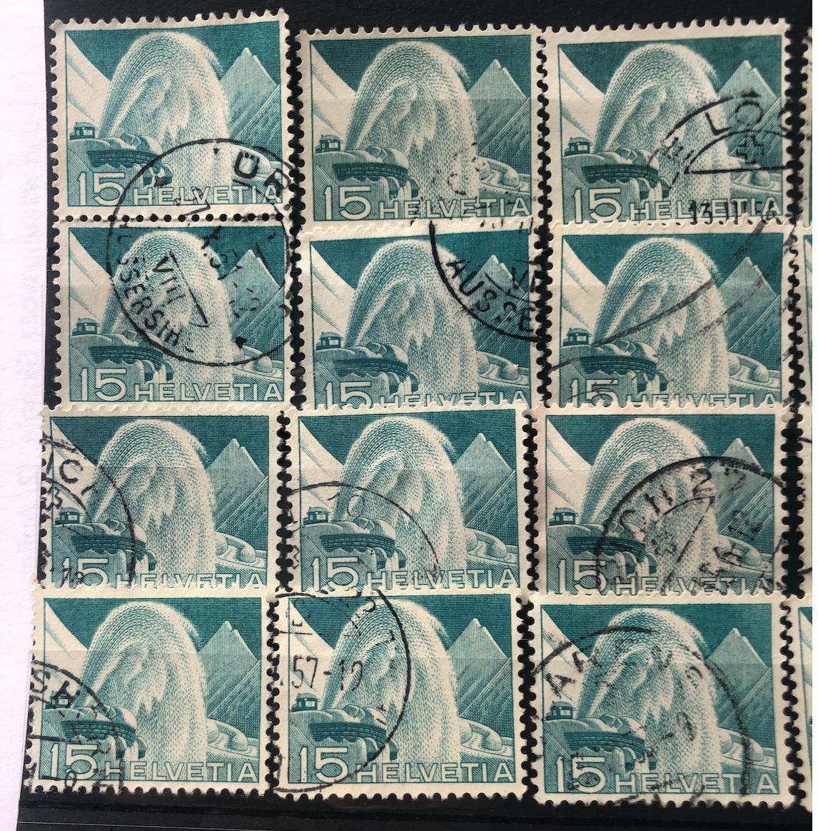 Tutti i francobolli: Nr.300 mit Stempel Einsteckkarte Voll – Usato da Aarau venduto da Billa007 1