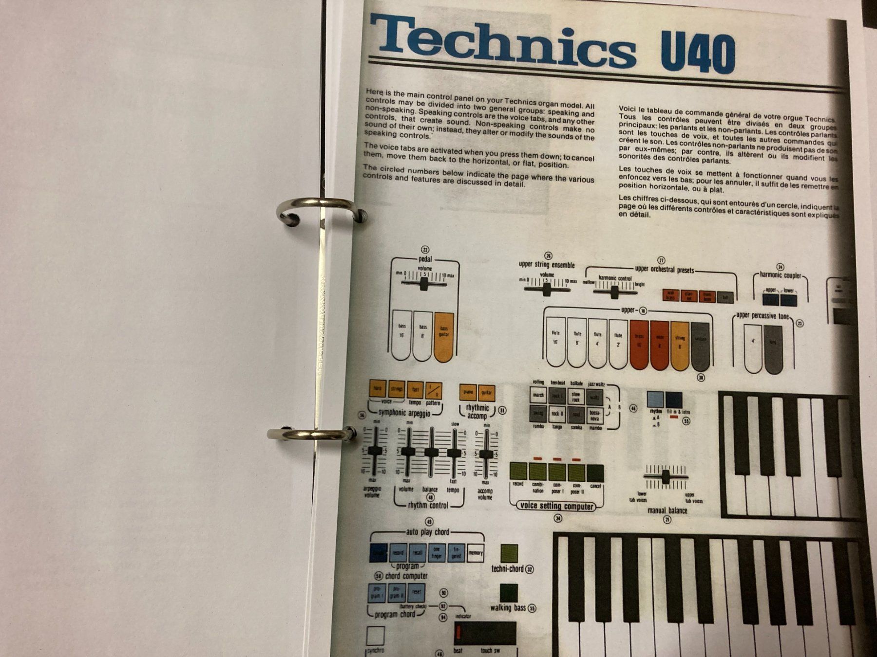 Technics Strumenti musicali: Technics Heimorgel U40 – Usato da Otelfingen venduto da mos_x8x2 5