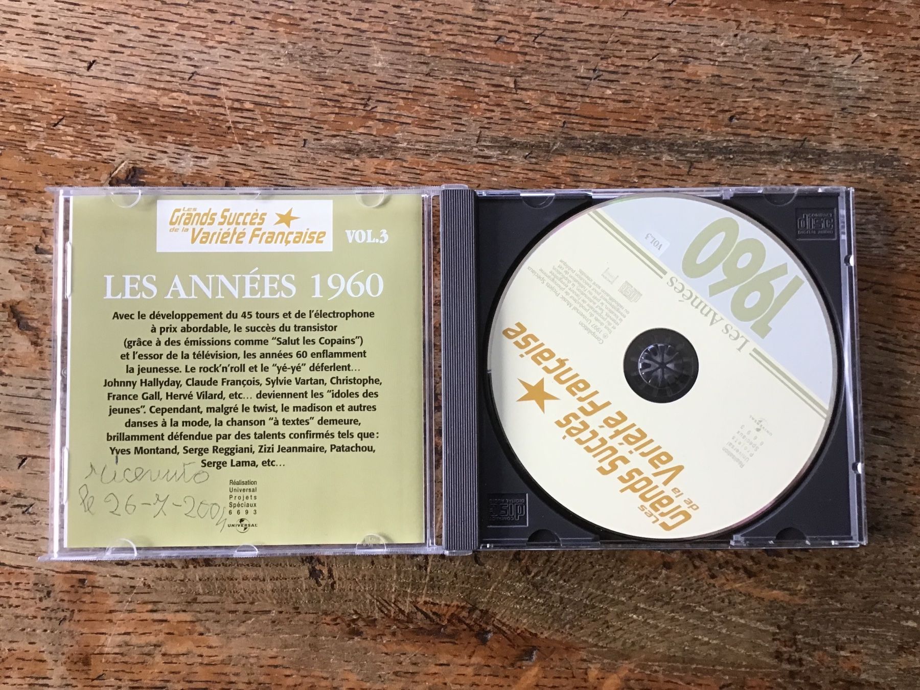CD: CD Grands succès des années 60 vol 1 – Usato da Fully venduto da Ruby97 1