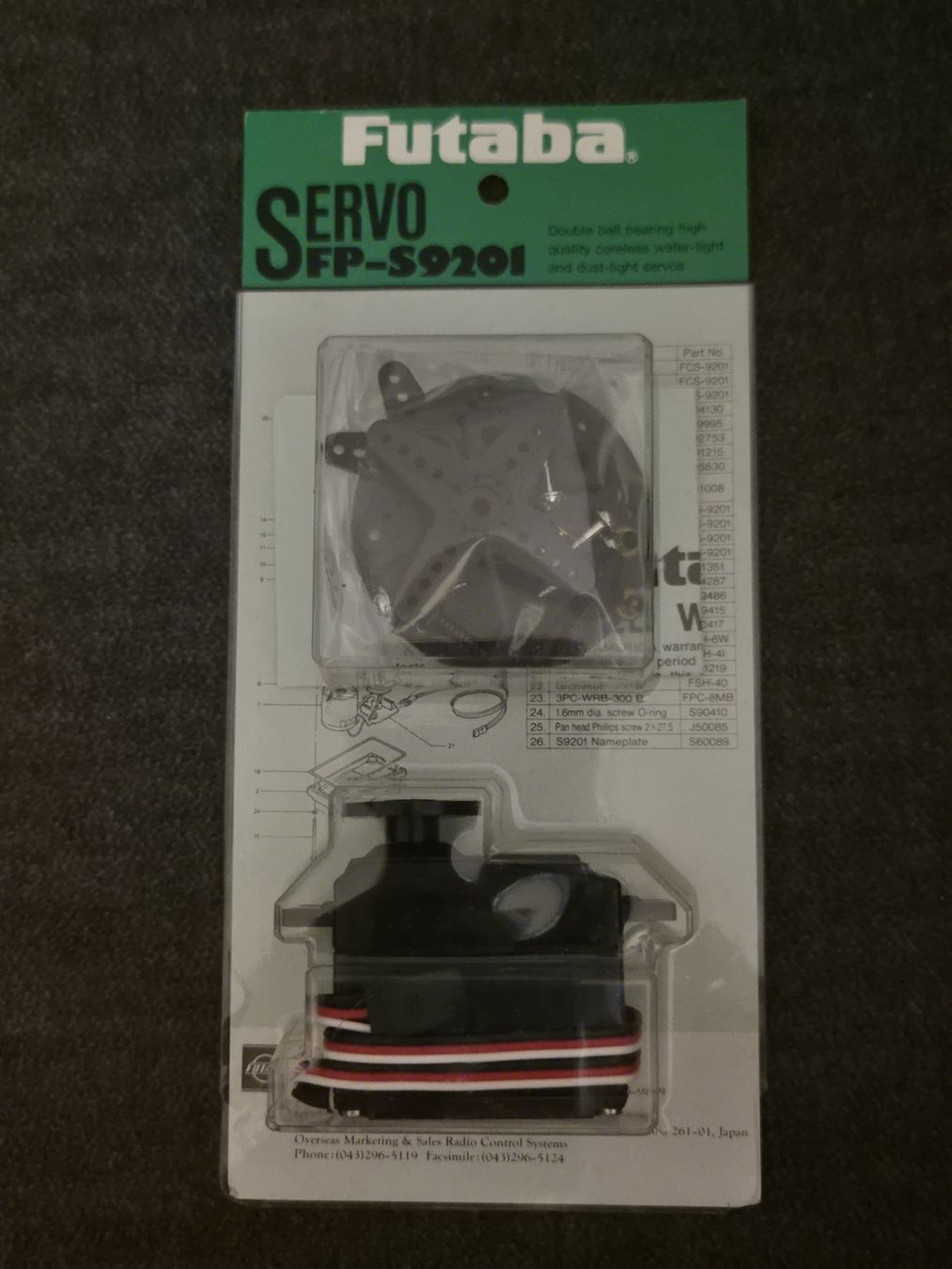 RC Kits de montage: Futaba FP-S9201 RC-Servo – Neuf avec emballage d'origine à Nendeln par dresinle