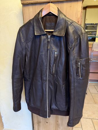 Blouson cuir homme