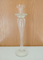 Hoher Kerzenständer aus Glas - Zeitloses Design 35 cm