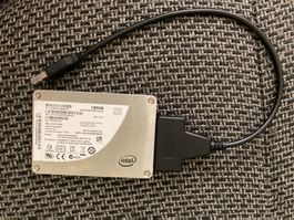 Intel SSD 180GB SATA 2.5 Zoll mit USB Adapter