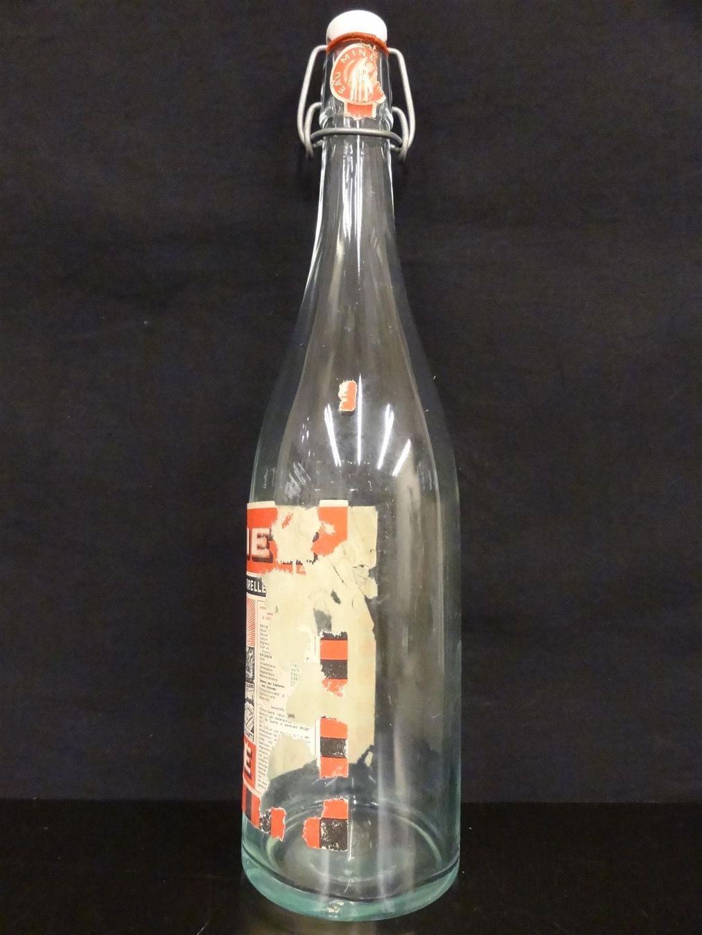 Bicchieri, Caraffe & Bottiglie: alte Flasche HENNIEZ SANTÉ – Usato da Kerzers venduto da Flaschenposten 4
