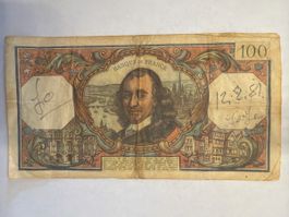 France – Billet 100 Francs Corneille – 3.3.1977 – 
