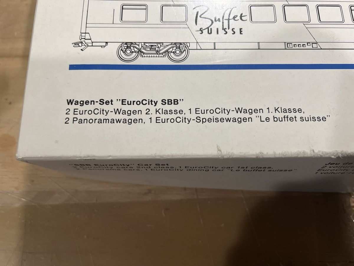 Märklin Modellini di ferrovie: Märklin  SBB EuroCity, – Usato da Dübendorf venduto da Troggy 1
