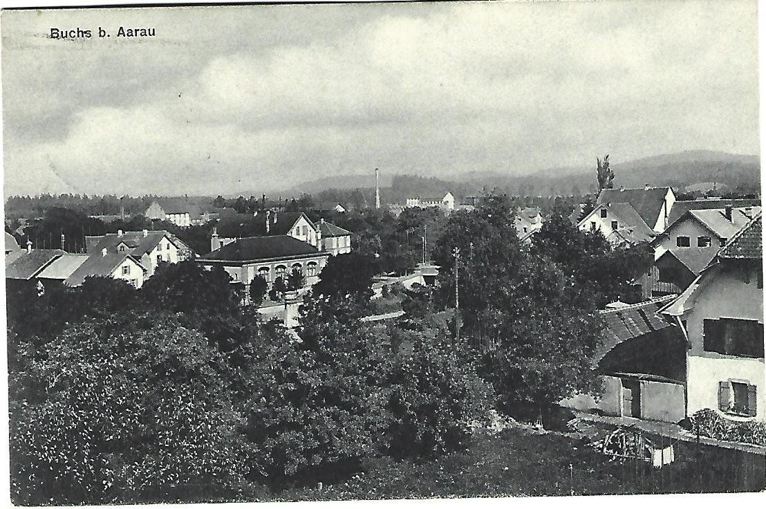 Cartoline postali: Buchs bei Aarau Dorfansicht – Usato da Wetzikon ZH venduto da Brulu100