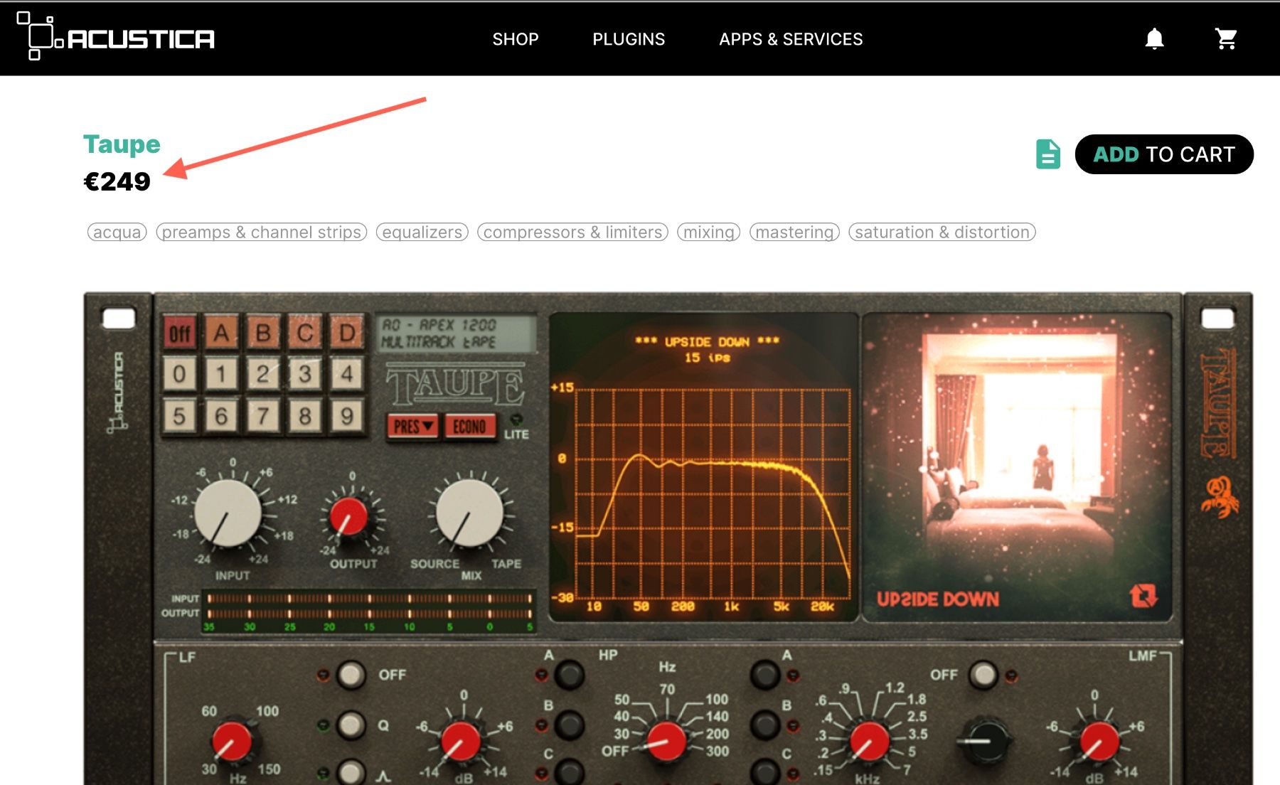 Software: ACUSTICA Audio  TAUPE  PLUGIN – Gebraucht aus Emmen von babmusician 1