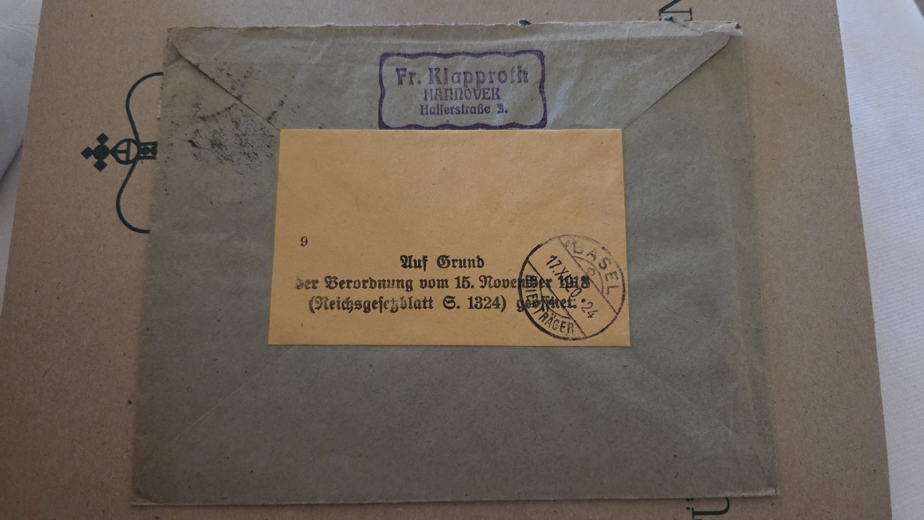 Tutti i francobolli: 1920 Einschreiben Brief Deutsches Reich – Usato da Arni AG venduto da Moth68 1