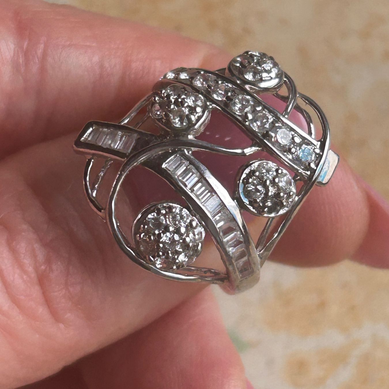 Ringe: WHITE Ring Zirkonia, WEDDING Grösse 57 – Gebraucht aus Laufen von Bellebellezza 9