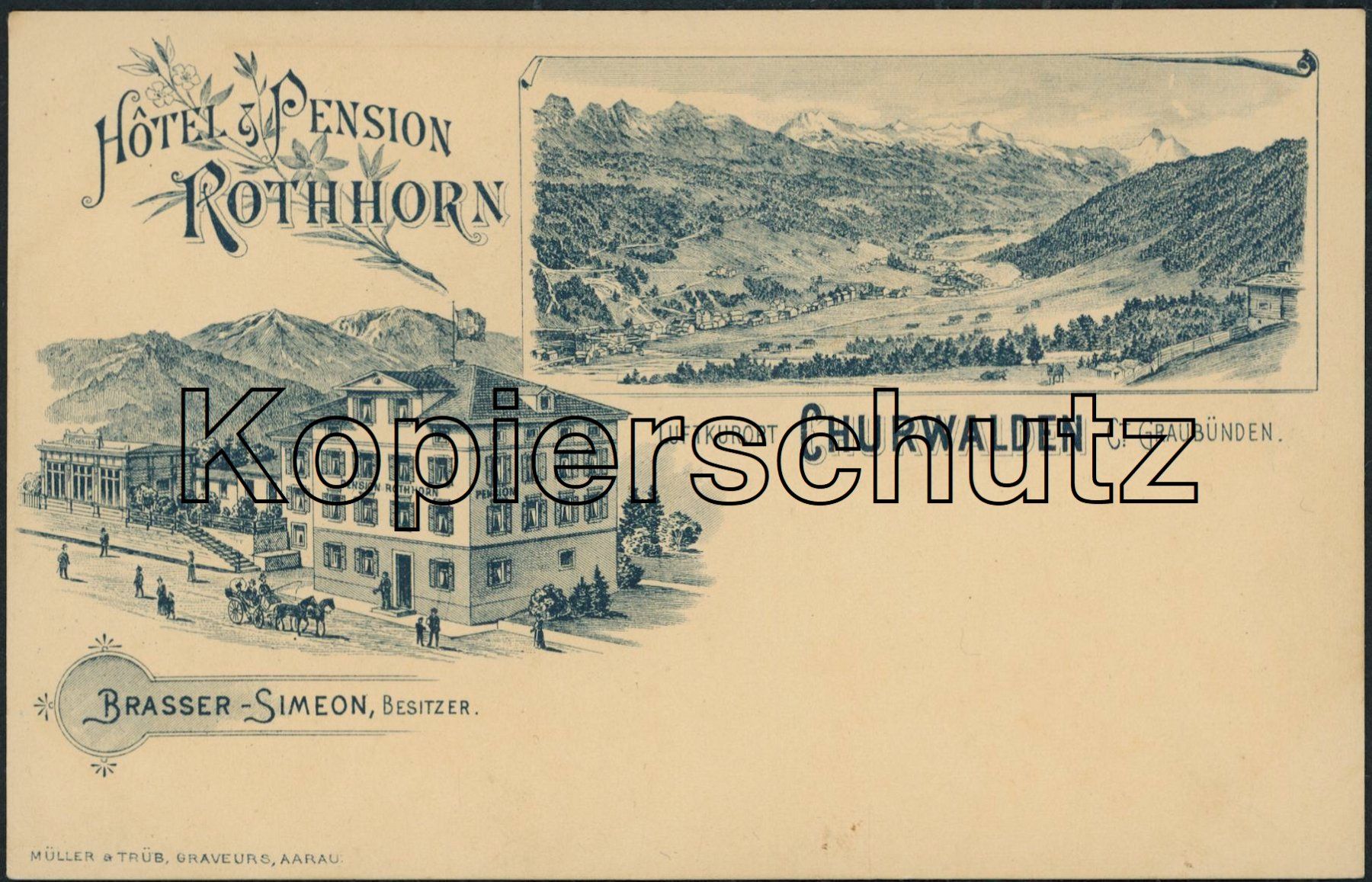 Cartoline postali: GR Churwalden - Litho – Nuovo (secondo la descrizione) da Schindellegi venduto da Jonathan77