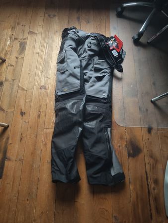 Motorradhose LS2 Apollo MAN Cordura grau schwarz neu