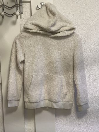 Hoodie H&M Teddy Weiss Grösse 134/140 guter Zustand