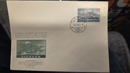 1947 FDC Pro Patria Flüelen Blanco Kuvert
