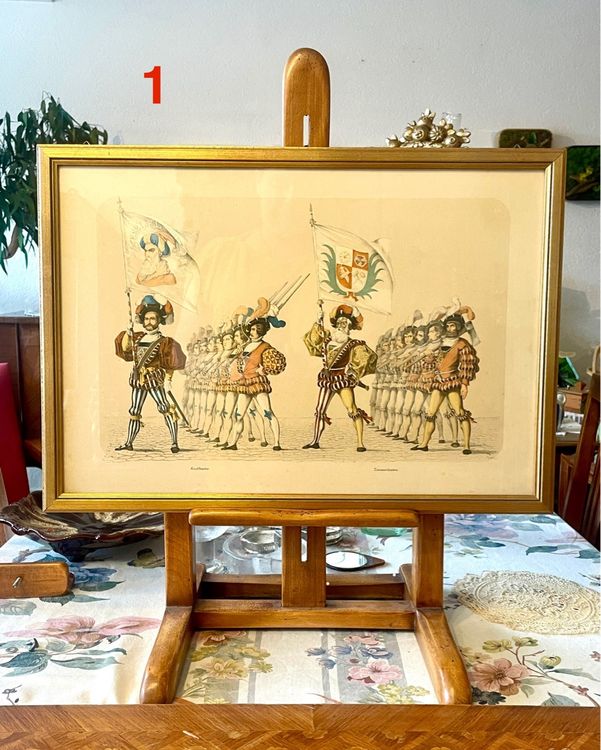Lot De 3 Gravures Du XIXe Siècle - Rois De France, Encadrées Sous Verre (à Refixer), Dimensions 15x20 Cm