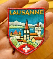 VINTAGE Badge LAUSANNE  nos ST. GALLER STICKEREI