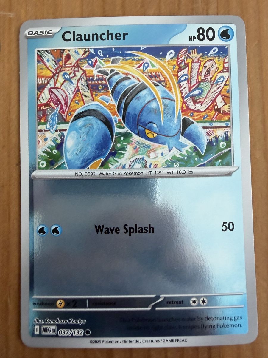 Pokémon Carte collezionabili: Clauncher (MEG037) – Nuovo (secondo la descrizione) da Vevey venduto da Matx