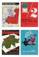 4 AK SBB Historische Plakate 1943 - 1978