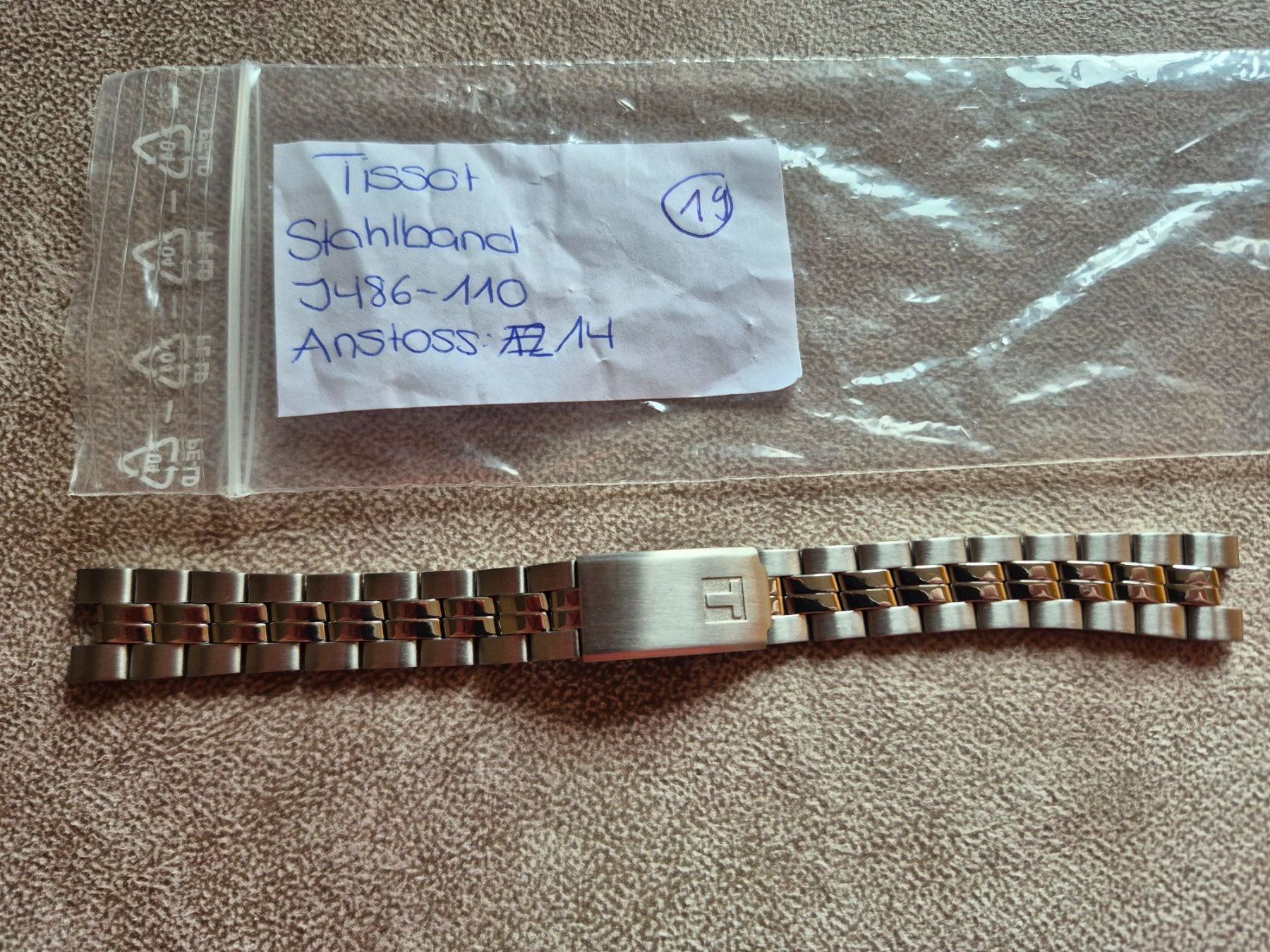 Bracciali & Braccialetti: Tissot Stahlband J486-110 – Nuovo e nell'imballaggio originale da Fislisbach venduto da jan_bs22