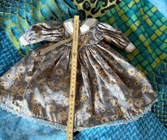 Puppenkleider Puppenrock, Kleid mit Blumen, Spitzen, Kragen