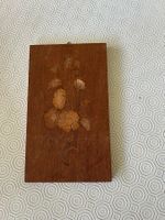 Quadretto fiorato in legno