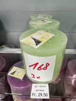 168 Posten Raureif Stumpen Kerze/n 120 x 120 aus Liquidation