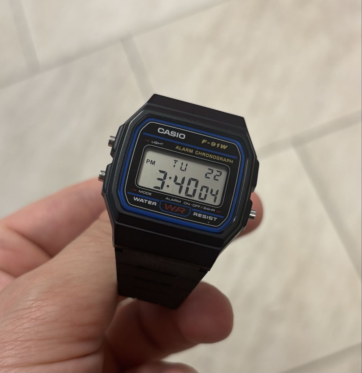 Casio Orologi: Casio F-91W Digitaluhr – Usato da Trimbach venduto da fro_2ztm