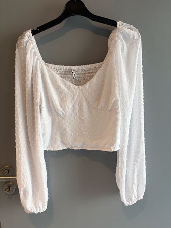 Haut blanc manches longues taille L