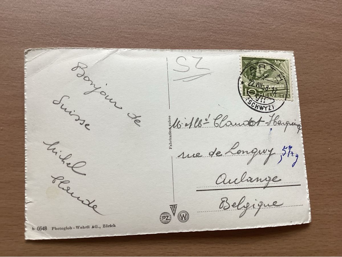 Cartoline postali: AK Arth am See mit Myten – Usato da Wassen UR venduto da SABDOM 1