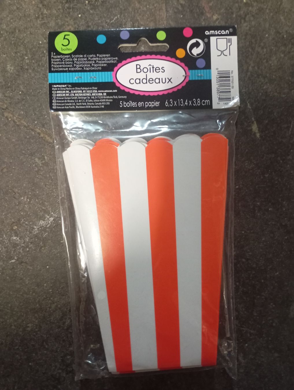 Toutes les décorations: 5 Popcorn Schachteln Orange – Neuf avec emballage d'origine à Winterthur par pjuma01 1