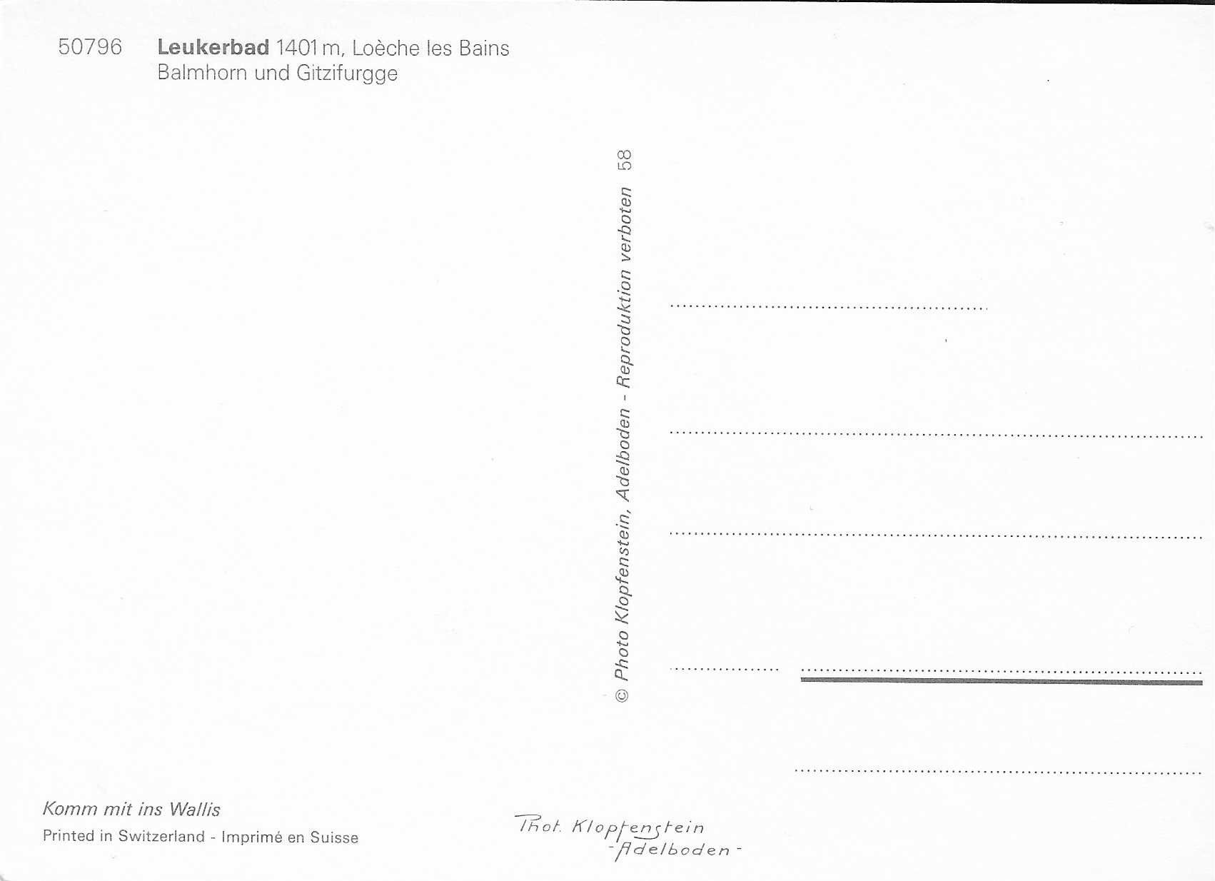 Ansichtskarten: Leukerbad VS – Neu (gemäss Beschreibung) aus Rothrist von Stranglehold 1