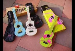 Ukulele weiss mit Zebra