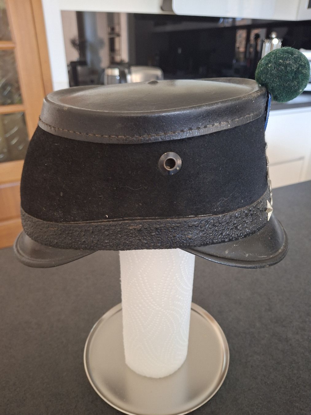 Schweizer Armee Uniformi: Tschako 1898 LU N°32 CH size 55 – Usato da Essertines-sur-Rolle venduto da saba4ka 3
