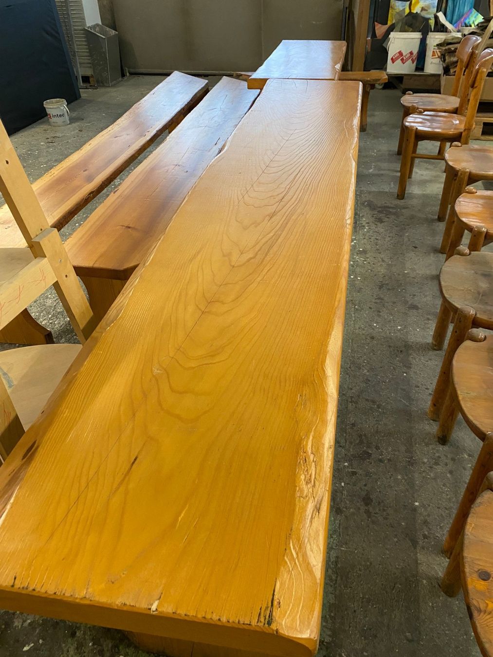 Set di tavolo e panche: Holz Sitzgarnitur – Usato da Rorschach venduto da maz13 1