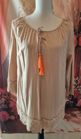 ❣️VISCOSE BLUSE MIT 3/4 ÄRMEL, GR. 40, BOUTIQUE BODY FLIRT