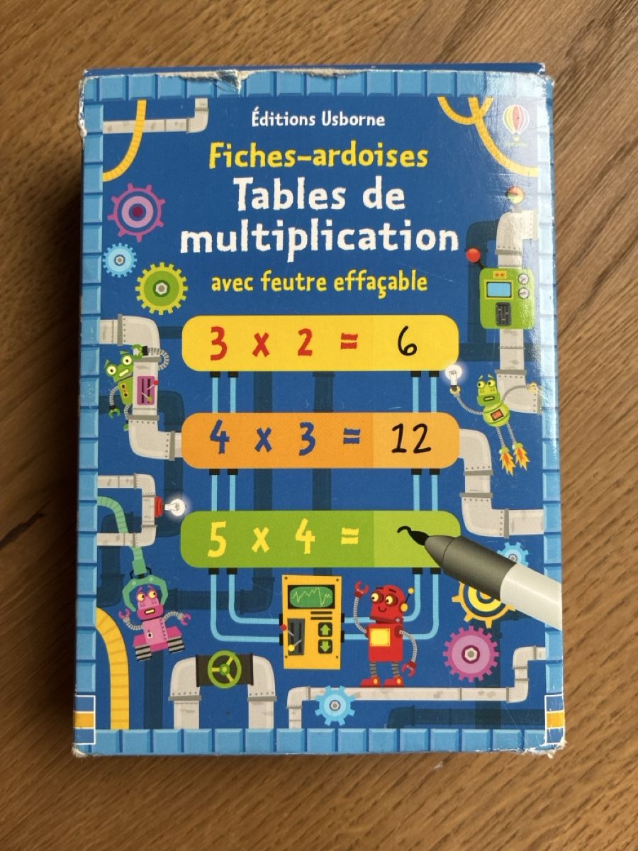 Jeux: Fiches-ardoises Tables de multiplication Usborne – D'occasion à Montreux par elisaprato