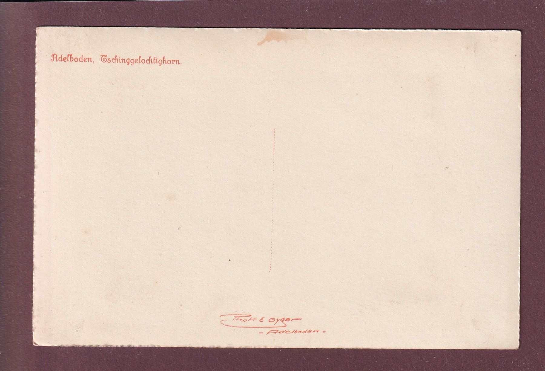 Cartoline postali: ADELBODEN - Tschinggelochtighorn - E. Gyger – Usato da Pully venduto da nicecards 1