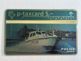 PTT p-taxcard 5.- Police Genf