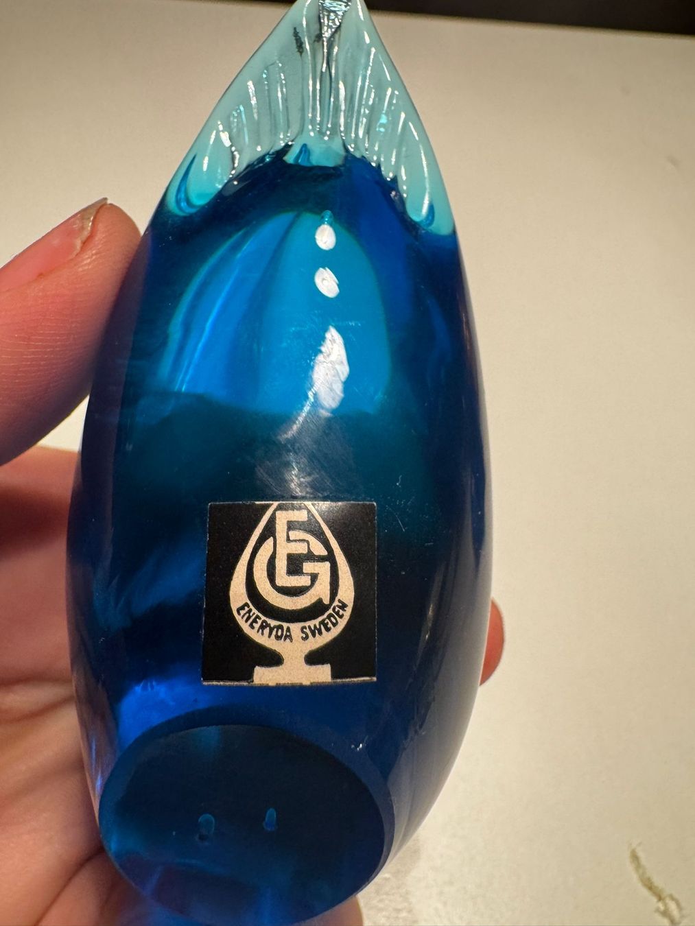 Figurines: Blauer Schwan/Glas, Eneryda Schweden – D'occasion à Egg b. Zürich par Brocki_Insel_Egg 3
