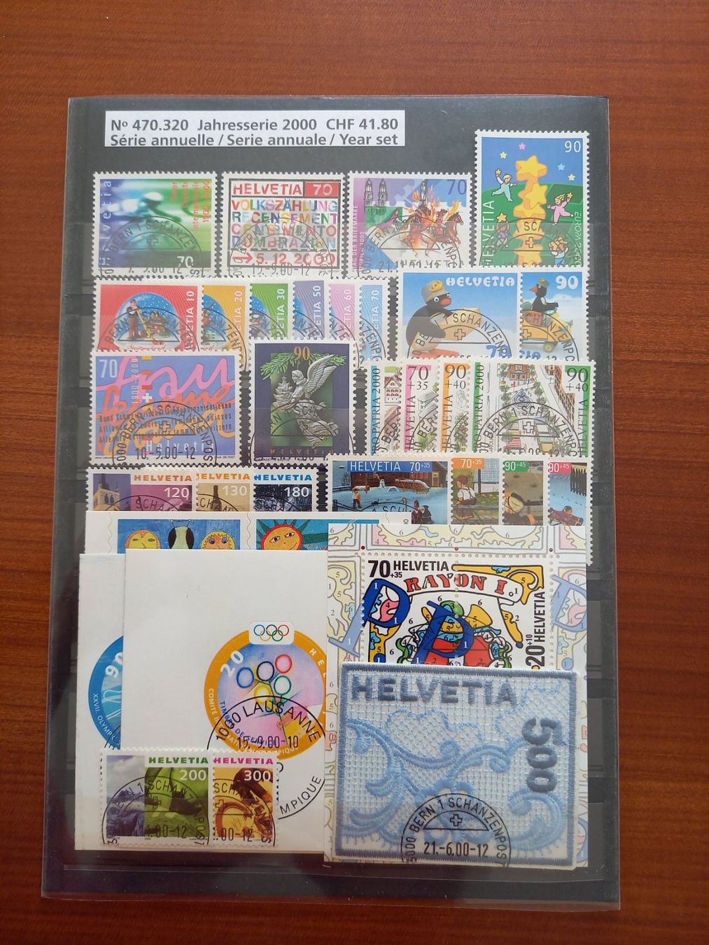 Tutti i francobolli: Série annuelle 2000, oblitérée 1er jour – Usato da Courtételle venduto da Chris28
