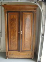antiker Kasten 1900er Jahre Holz massiv fourniert Tablare