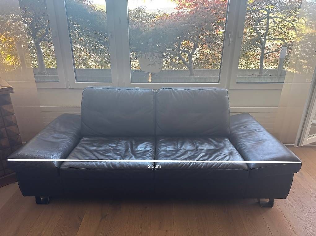 Living Divani Sofas: Echtes Ledersofa-Set (2 Sofas + Hocker) – Gebraucht aus Spreitenbach von lua_6rgh 2
