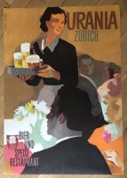 Plakat Restaurant Urania Zürich von Koella