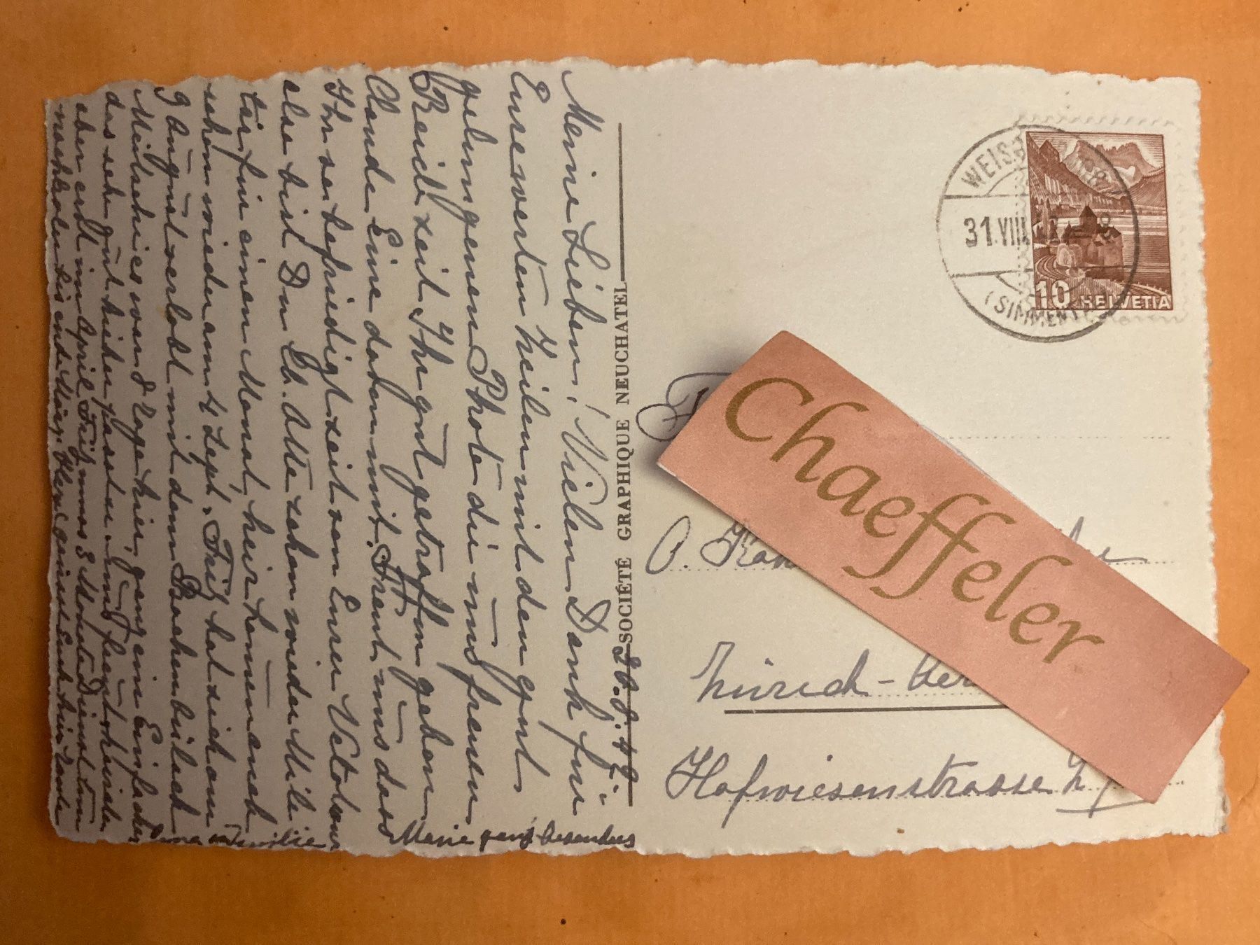 Cartes postales: 1942 Weissenburg-Berg – D'occasion à Zürich par Chaeffeler 1