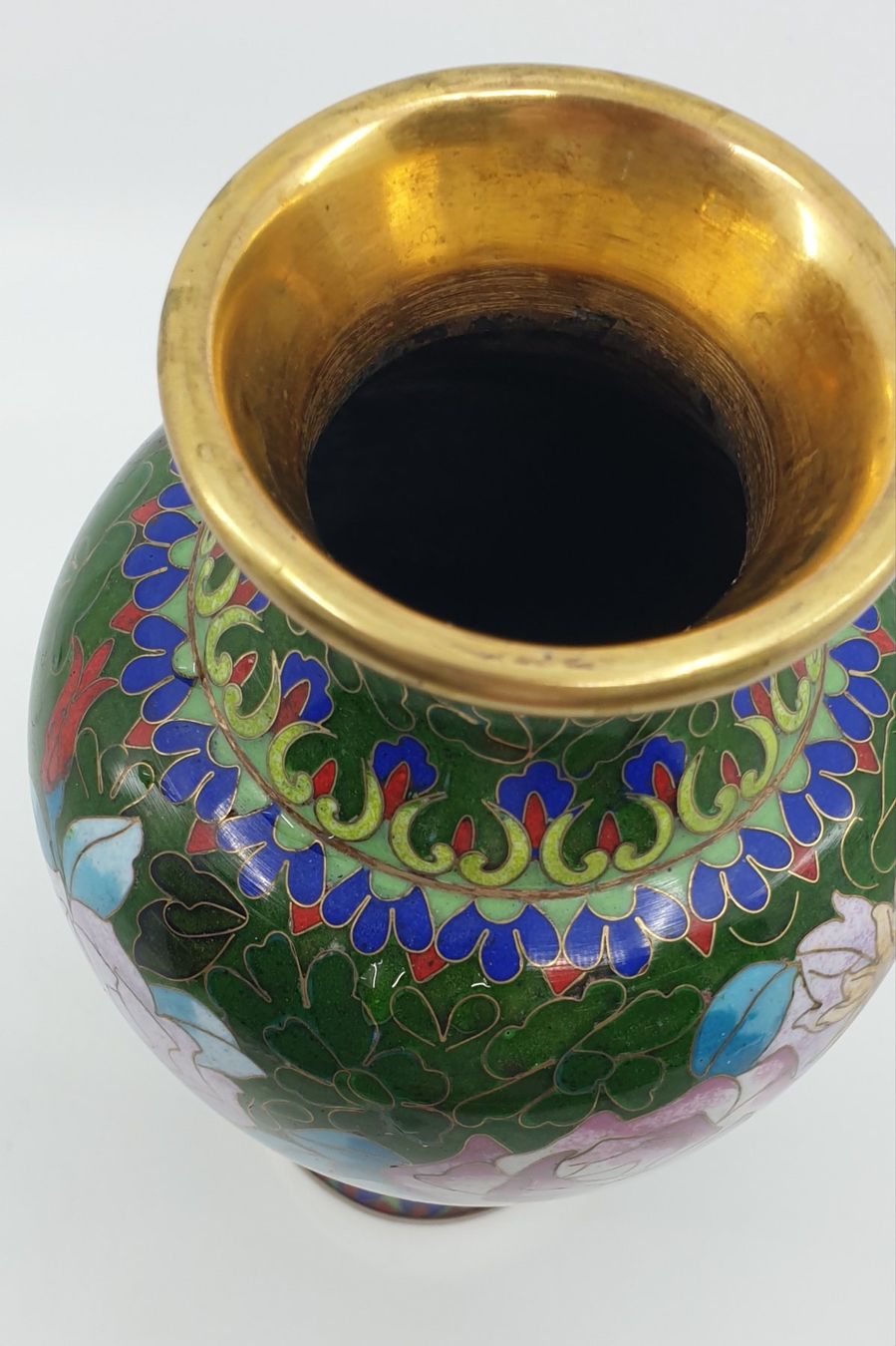 Vasi & Recipienti: Grüne Cloisonné Vase – Usato da Emmen venduto da magelan 1