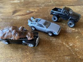 Back to the Future Lot DeLorean, Toyota & Chevy