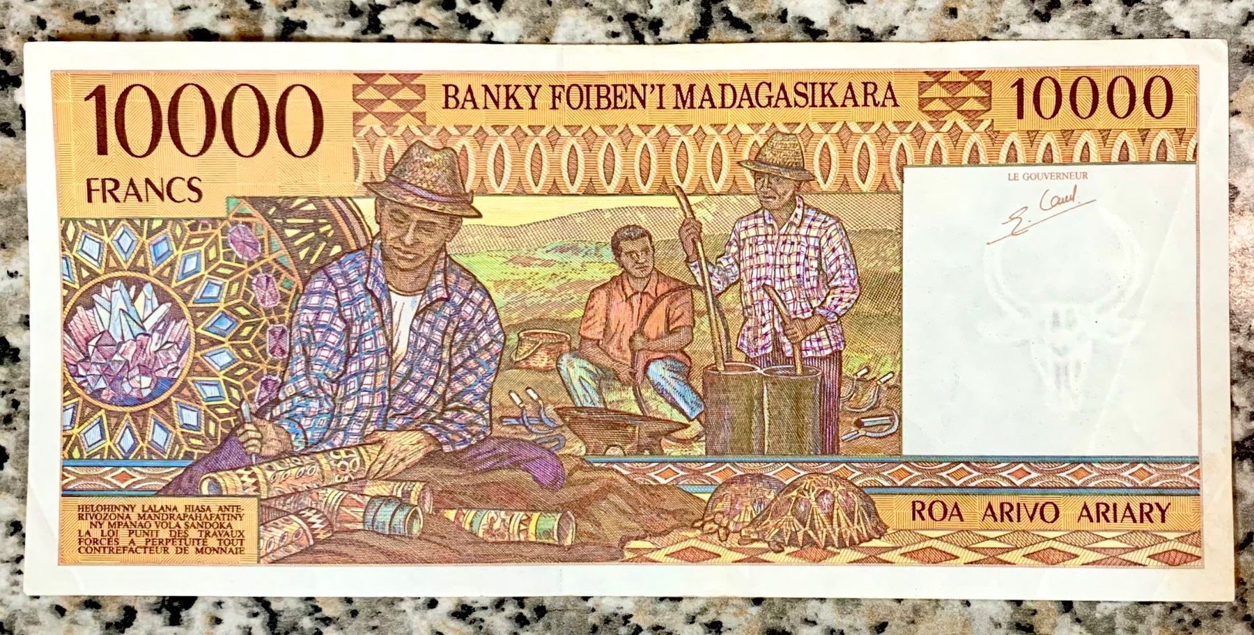 Banconote: 10000 Francs 1998 Madagaskar, Selten!!! – Usato da Oberentfelden venduto da NunoLouro 1
